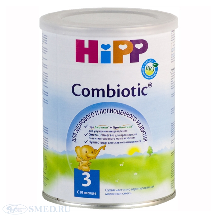 Заменитель Hipp Combiotic 3 (Хипп Комбиотик 3) с 10 мес. 350 гр.