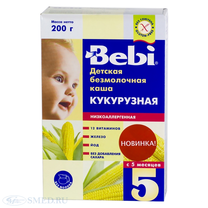 Bebi Беби Каша кукурузная низкоаллергенная с 5 мес.200 г