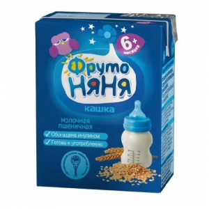 ФрутоНяня Кашка молочная пшеничная 0,2л. с 6 мес.