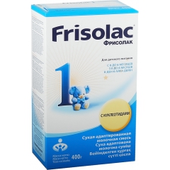 Молочная смесь Friso Фрисолак 1 с рождения 400 г картонная упаковка