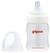 Бутылочка Pigeon Peristaltic Plus (Пиджен Перистальтик Плюс) широкое горлышко с силиконовой соской SS с 0 мес. 160 мл. (пластик)