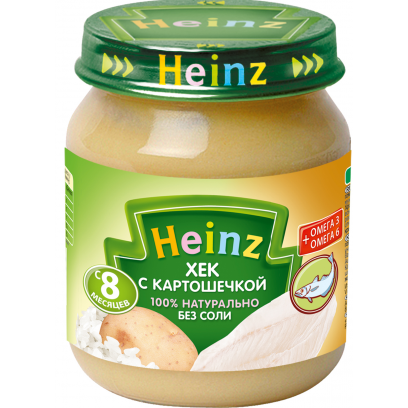 Хайнц Heinz пюре  Хек с картошечкой с 8 мес. 120 гр.