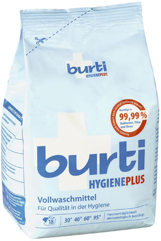 Burti Hygiene Plus Универсальный стиральный порошок для белого белья с дезинфицирующим эффектом  1,1кг