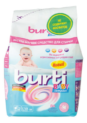 Burti Baby Compact Стиральный порошок для детского белья, 900 г