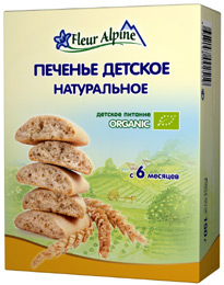 Флер Альпин Органик (Fleur Alpine Organic) печенье натуральное с 6 мес. 150 гр