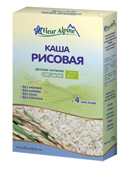 Флер Альпин Органик (Fleur Alpine Organic) каша Рисовая с 4 мес. 175 гр. б/мол.