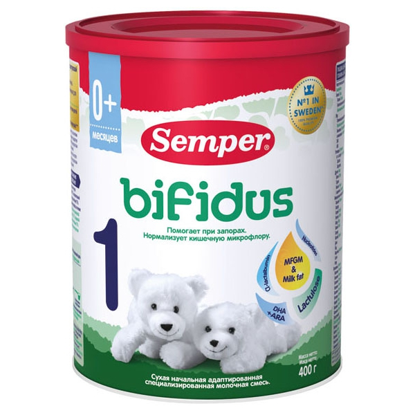 Сэмпер Бифидус 1 - заменитель молока с рожд.(Semper)