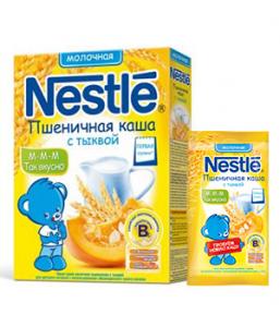 Нестле (Nestle) Каша пшеничная с тыквой 1 ступень с 5 мес. 250 гр.мол.