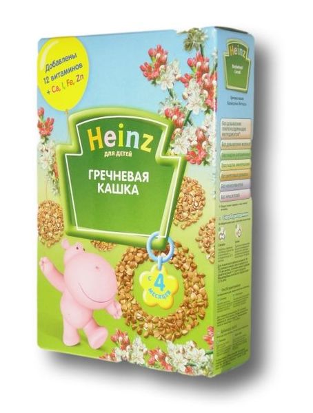Heinz Хайнц Каша гречневая с 4 мес. 200 гр. без молочная