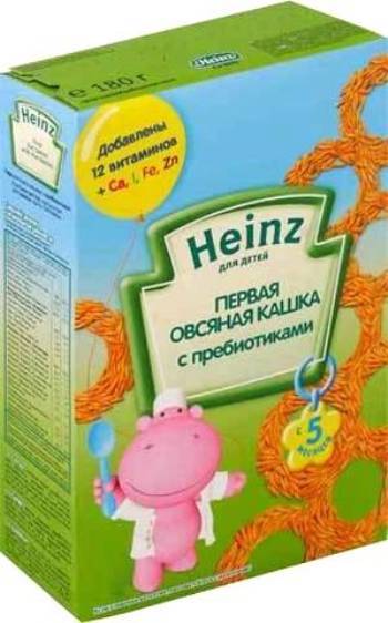 Heinz Хайнц Каша овсяная с пребиотиками с 5 мес. 180 гр.