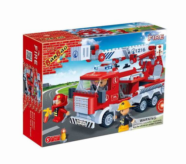 Конструктор "Пожарная машина" 290 деталей Banbao (Банбао) Арт. 8313 Код 58808