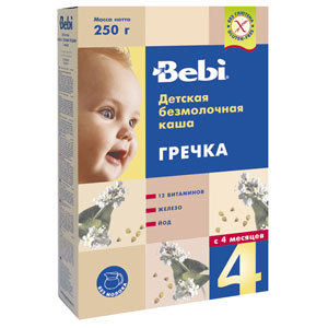 Bebi Беби Каша гречневая с 4 мес. 250 гр. б/мол.
