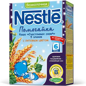 Нестле (Nestle) Каша "Помогайка" 5 злаков с липовым цветом с 6 мес. 200 гр. б/мол.