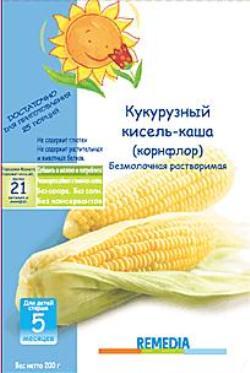 Remedia Ремедия Каша кукурузный кисель (корнфлор) с 5 мес. 200 гр. б/мол.