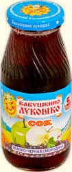 Бабушкино Лукошко - сок Яблоко-чёрная смород. (осветл.), б/с, 5 мес.