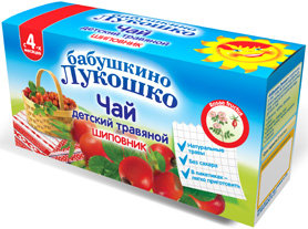 Баб. Лукошко - чай детский травяной "Шиповник", 4 мес.
