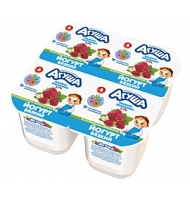 Агуша йогурт вязкий 2.7% земляника-малина с 8 мес. 90 г