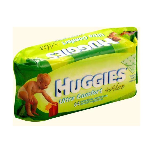 Салфетки детские Huggies Ultra Comfort с алоэ 64 шт.